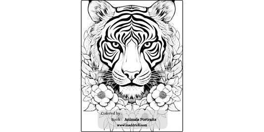 Animals Portraits coloring page - Maddrick