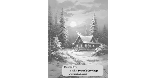 Season's greetings free coloring page - Maddrick