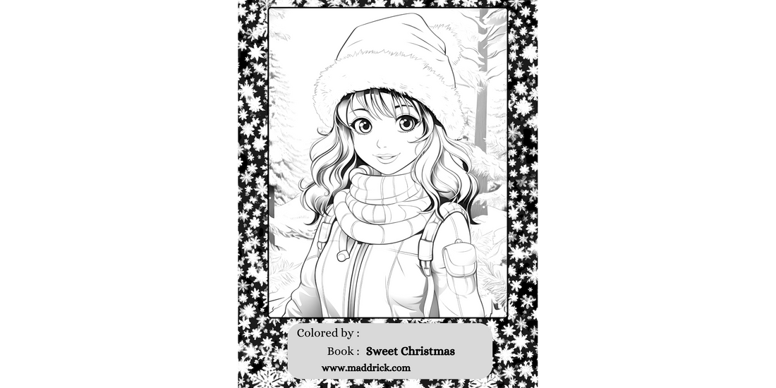 Sweet Christmas coloring page - Maddrick