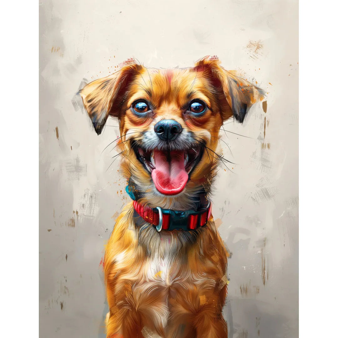 Smiling chihuahua dog Poster