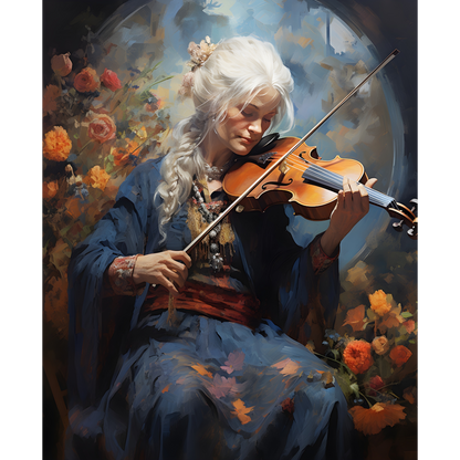 Old lady violin - Poster - Maddrick