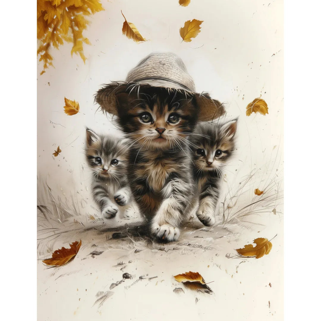 Kitten trio gone exploring Poster