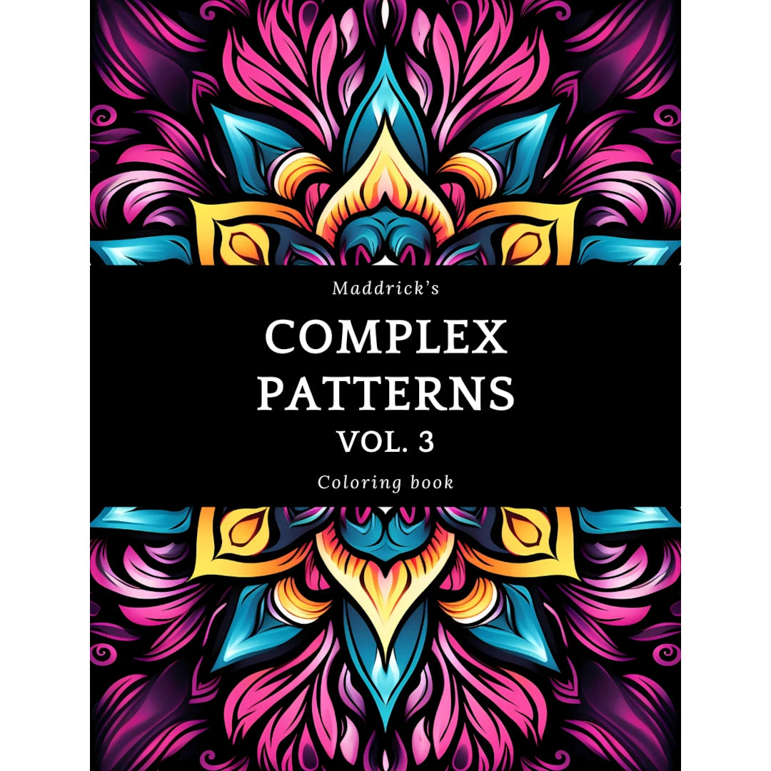 Complex patterns vol. 3: Coloring book with full-page mandala patterns