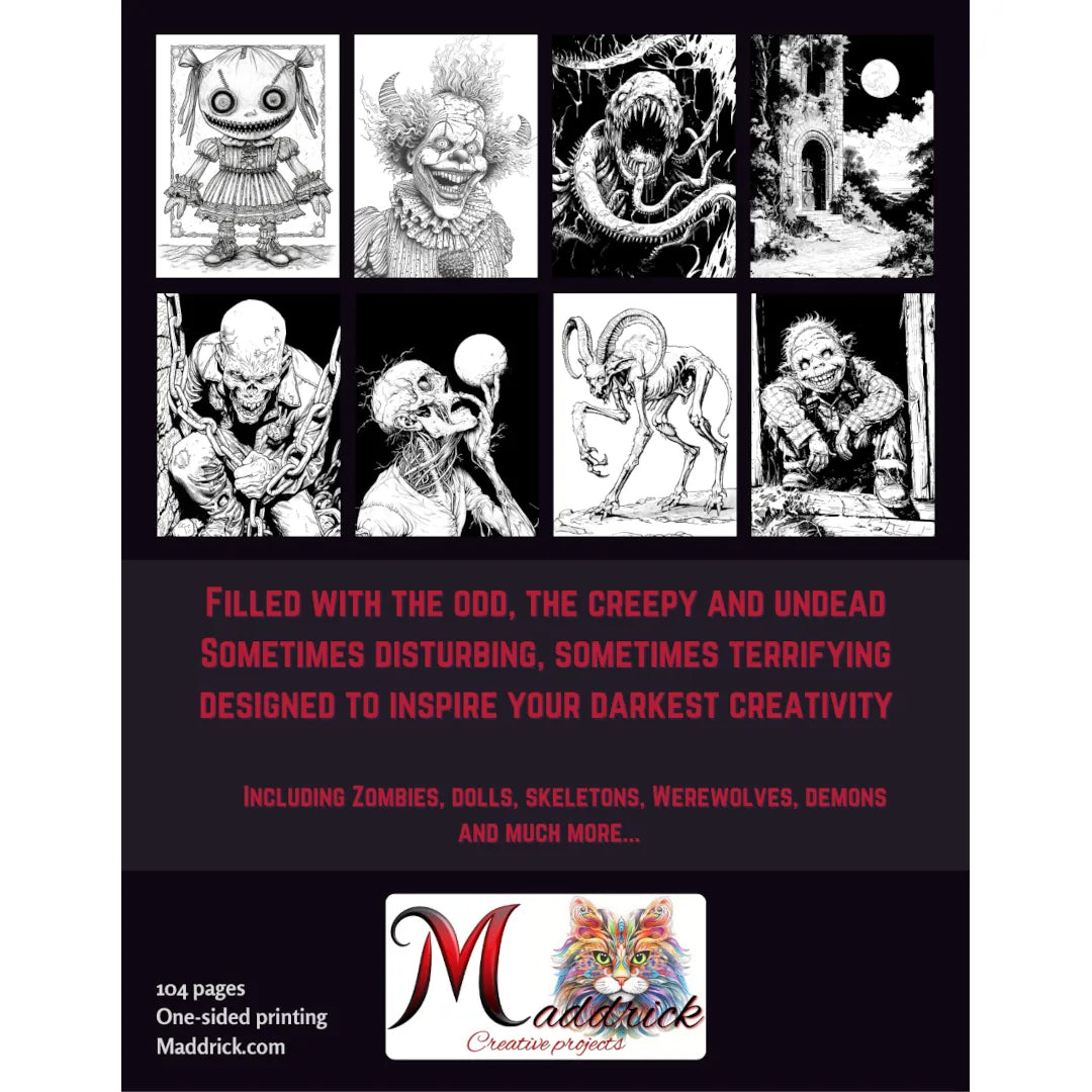 Creatures of the crypt and other oddities: Colorbook for dark creativity. Halloween special!