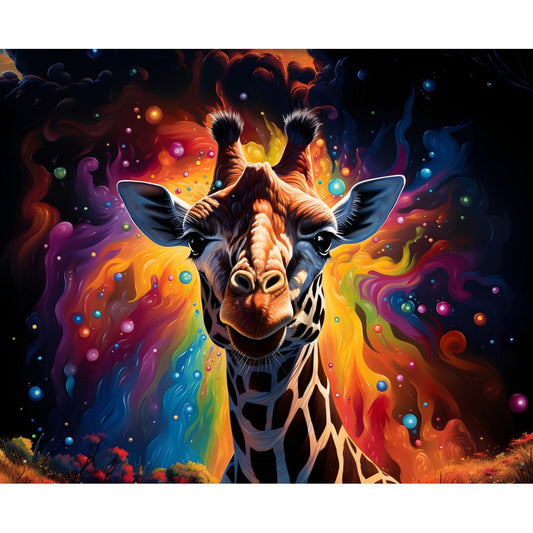 Psychedelic Giraffe - Poster - Maddrick