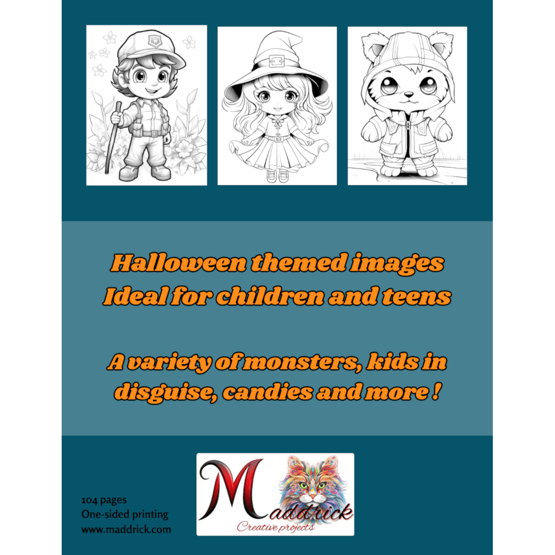 Monsters and candies: Coloring book for children. Halloween Special. - Maddrick