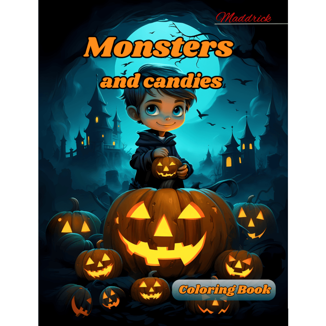 Monsters and candies: Coloring book for children. Halloween Special. - Maddrick