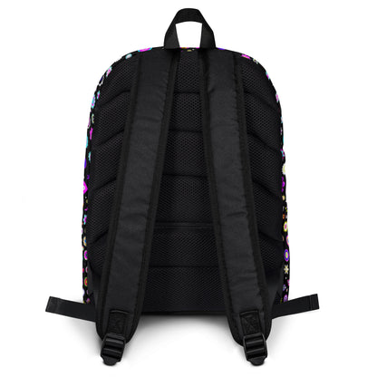 Colorful beads black Backpack