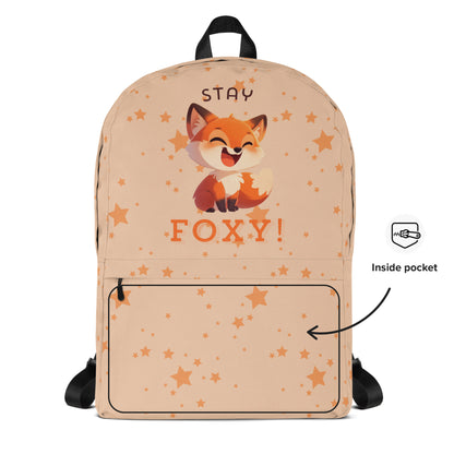 Cartoon red fox Backpack