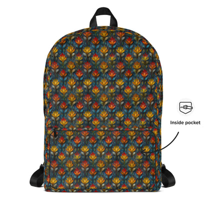 Flower painting Backpack