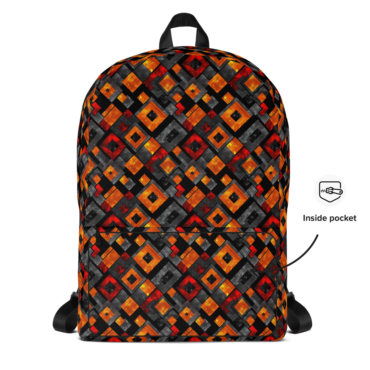 Industrial red and orange Backpack