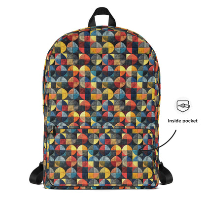 Circular patchwork Backpack