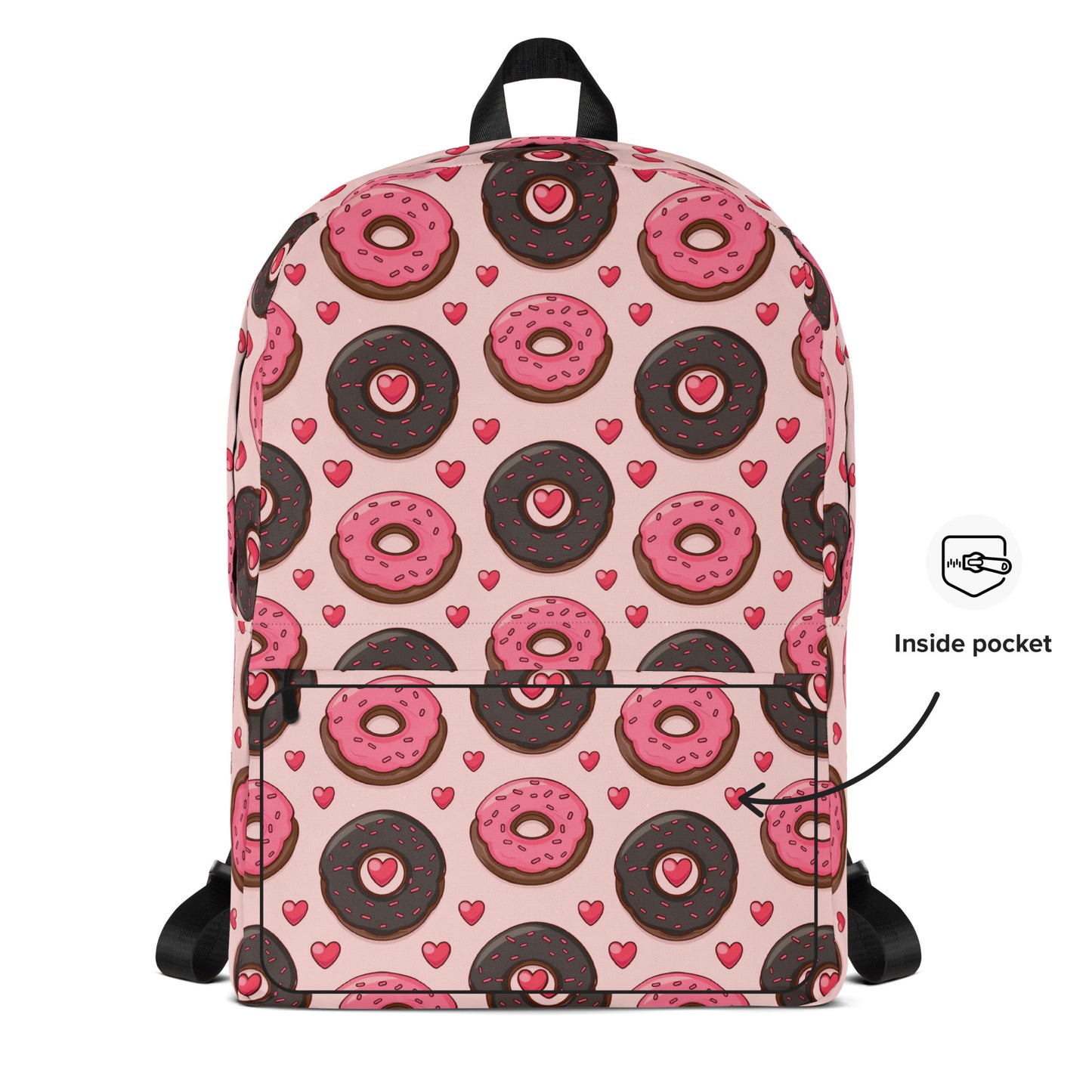 Sac à dos Donuts d'amour rose