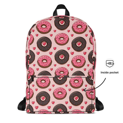 Pink love donuts Backpack