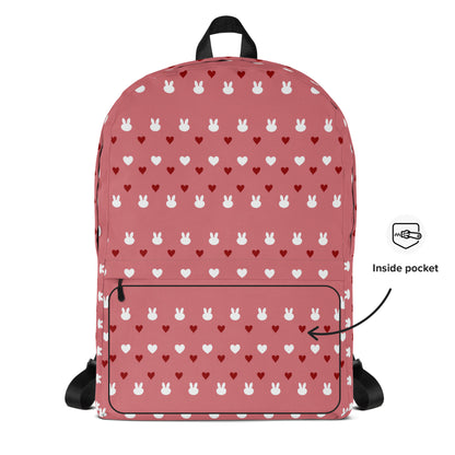 Bunny love hearts Backpack