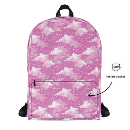 Pink clouds and stars Backpack