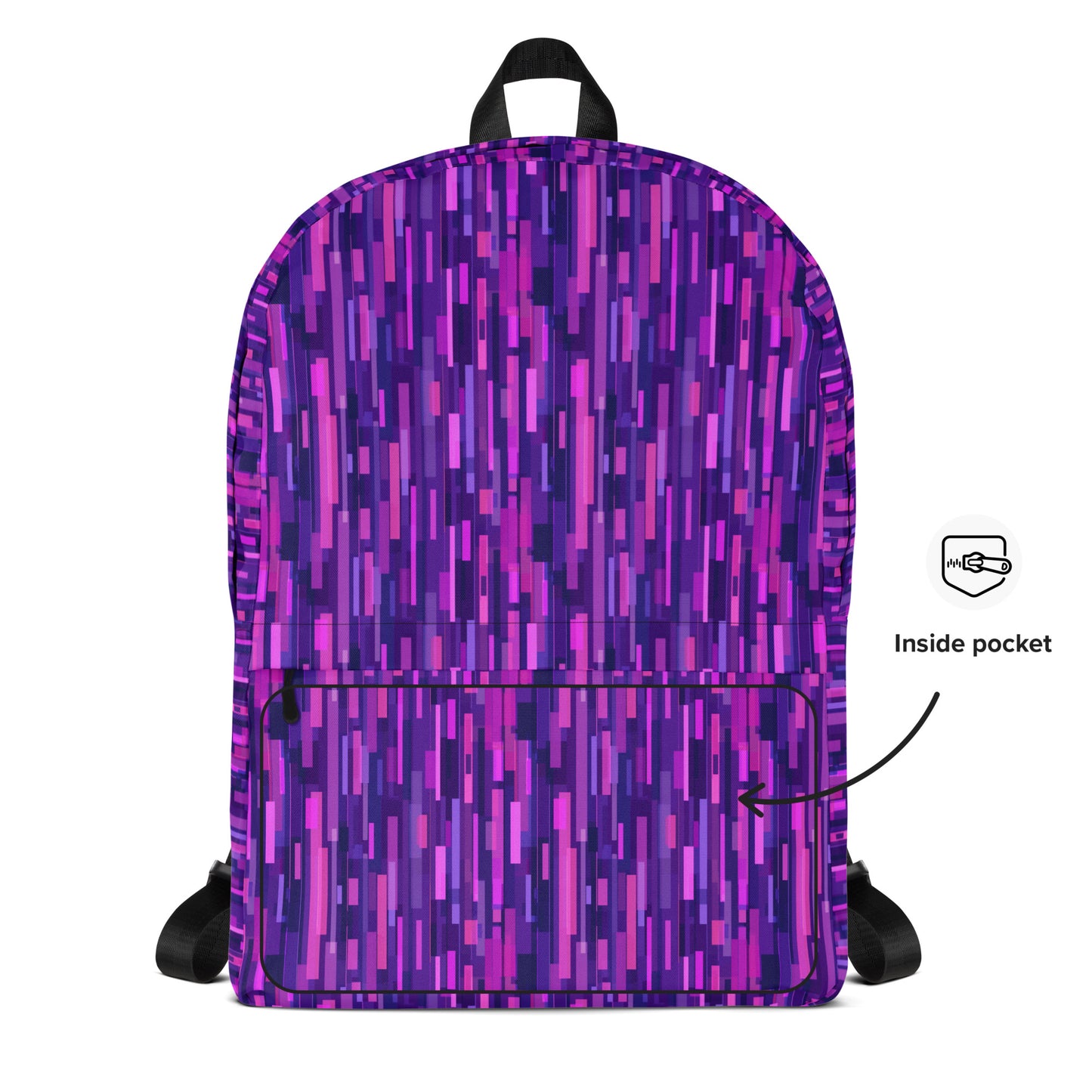 Sac à dos à lignes violettes