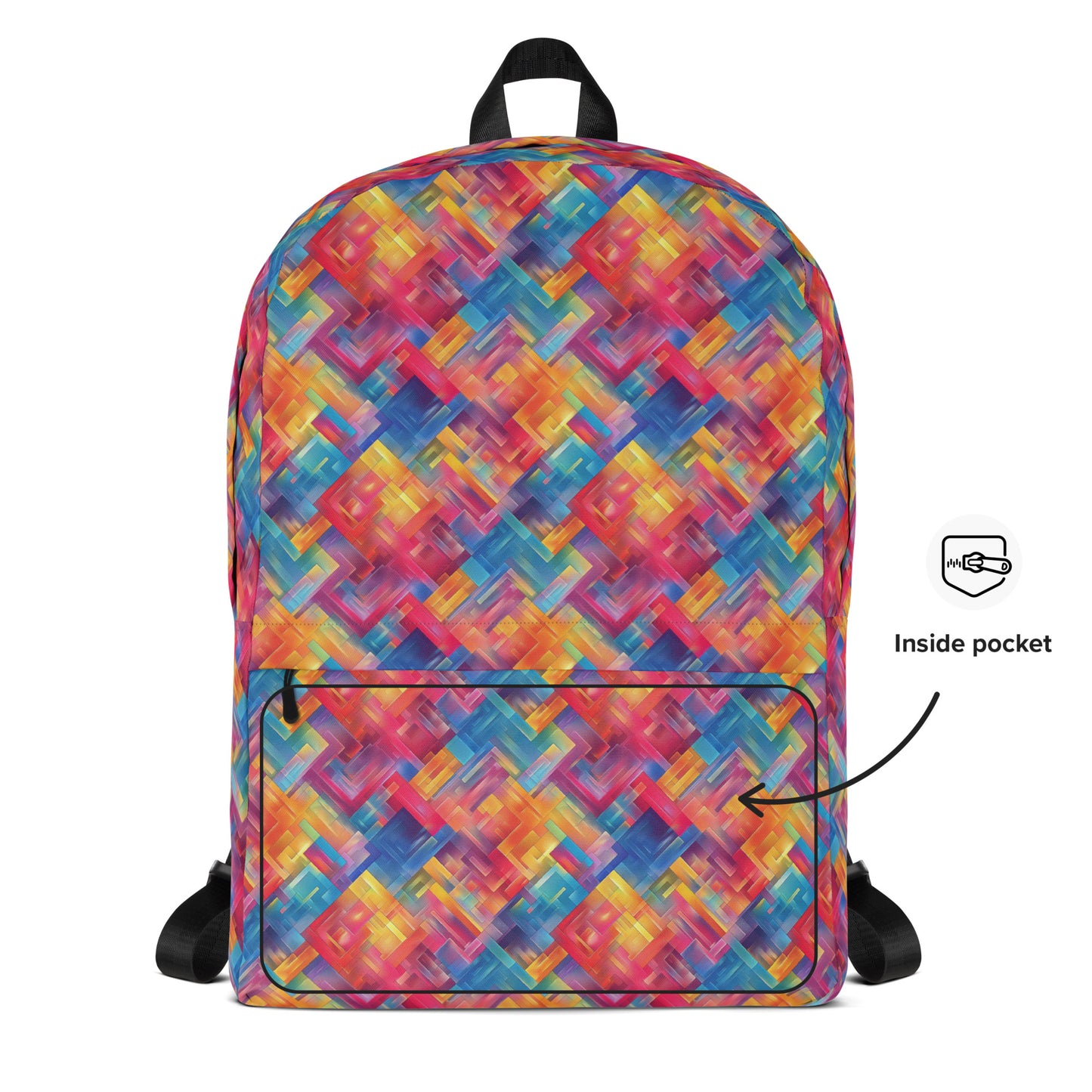 Rainbow geometry Backpack