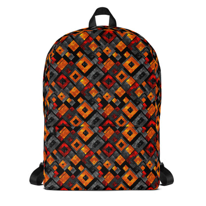 Industrial red and orange Backpack