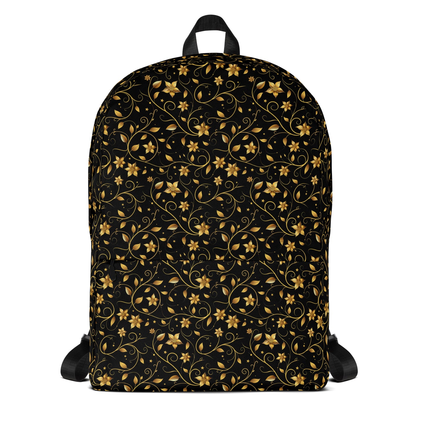 Golden vines and flowers Backpack