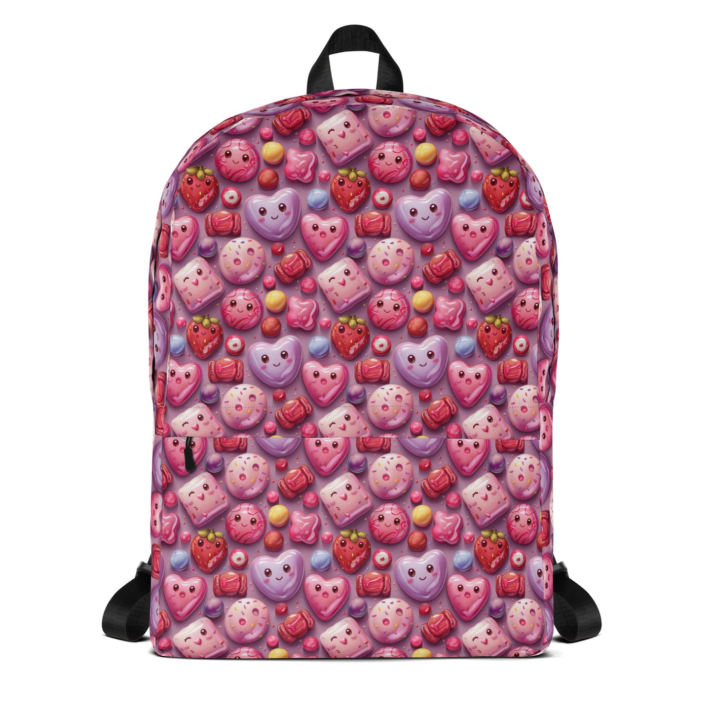 Sac à dos en forme de coeur rose