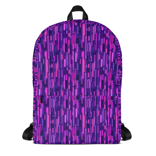 Sac à dos à lignes violettes