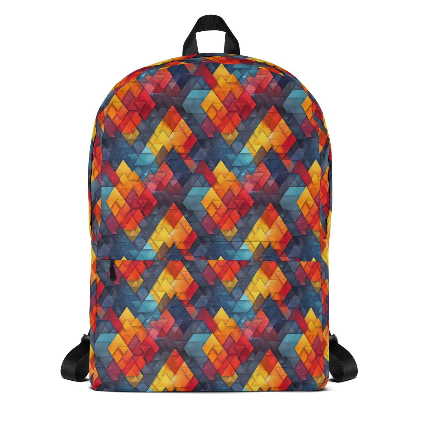 Colorful 3d blocks Backpack