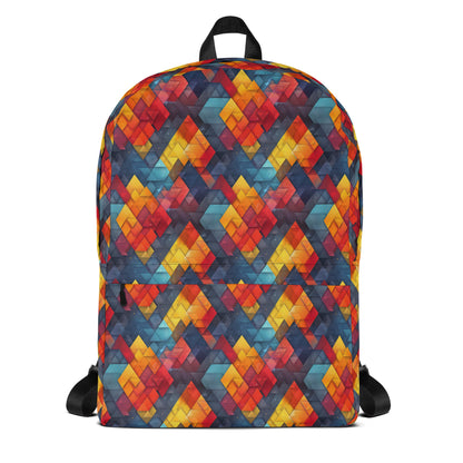 Colorful 3d blocks Backpack