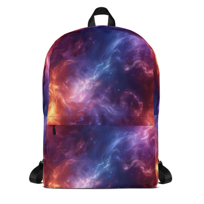 Fiery gas cloud in space Backpack