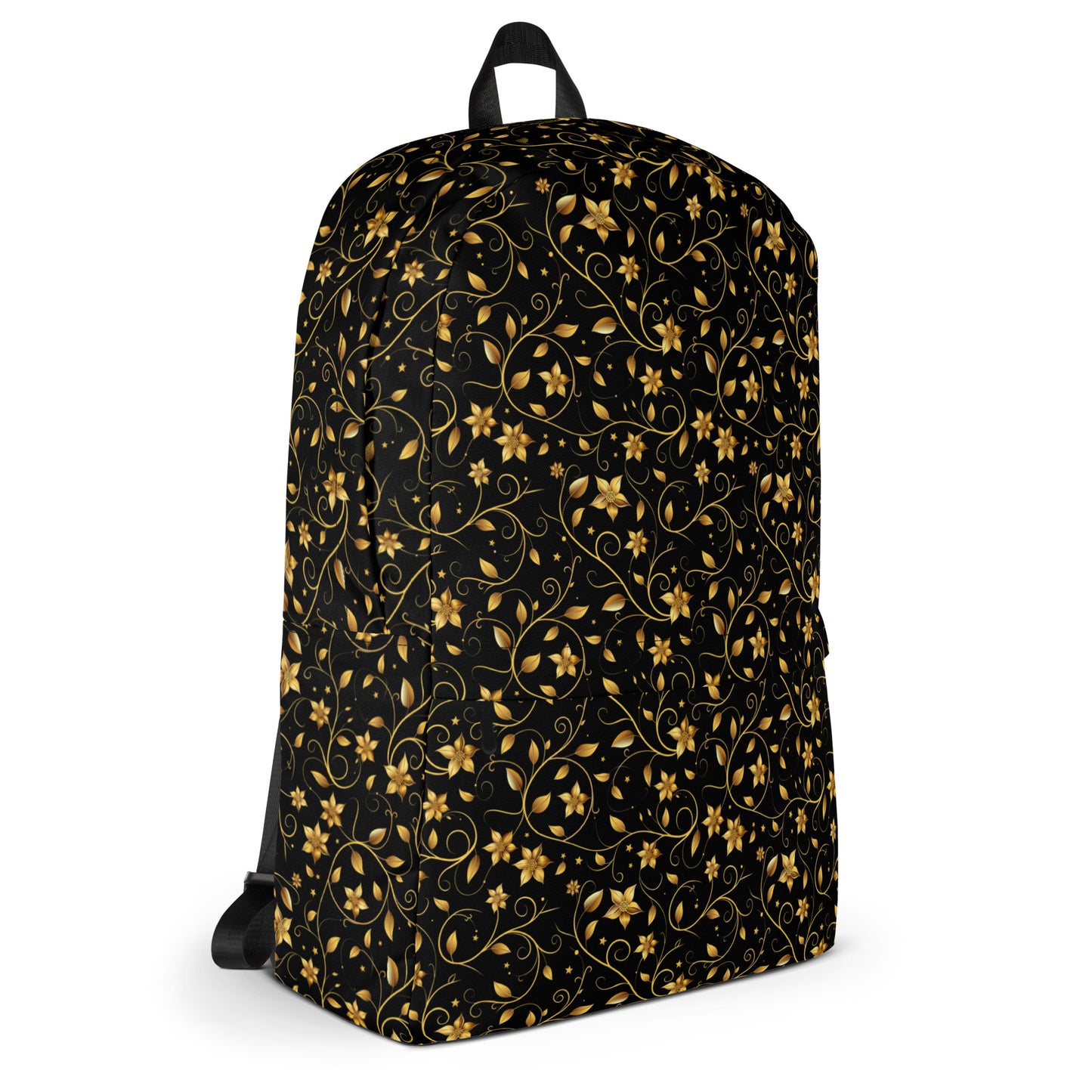 Golden vines and flowers Backpack