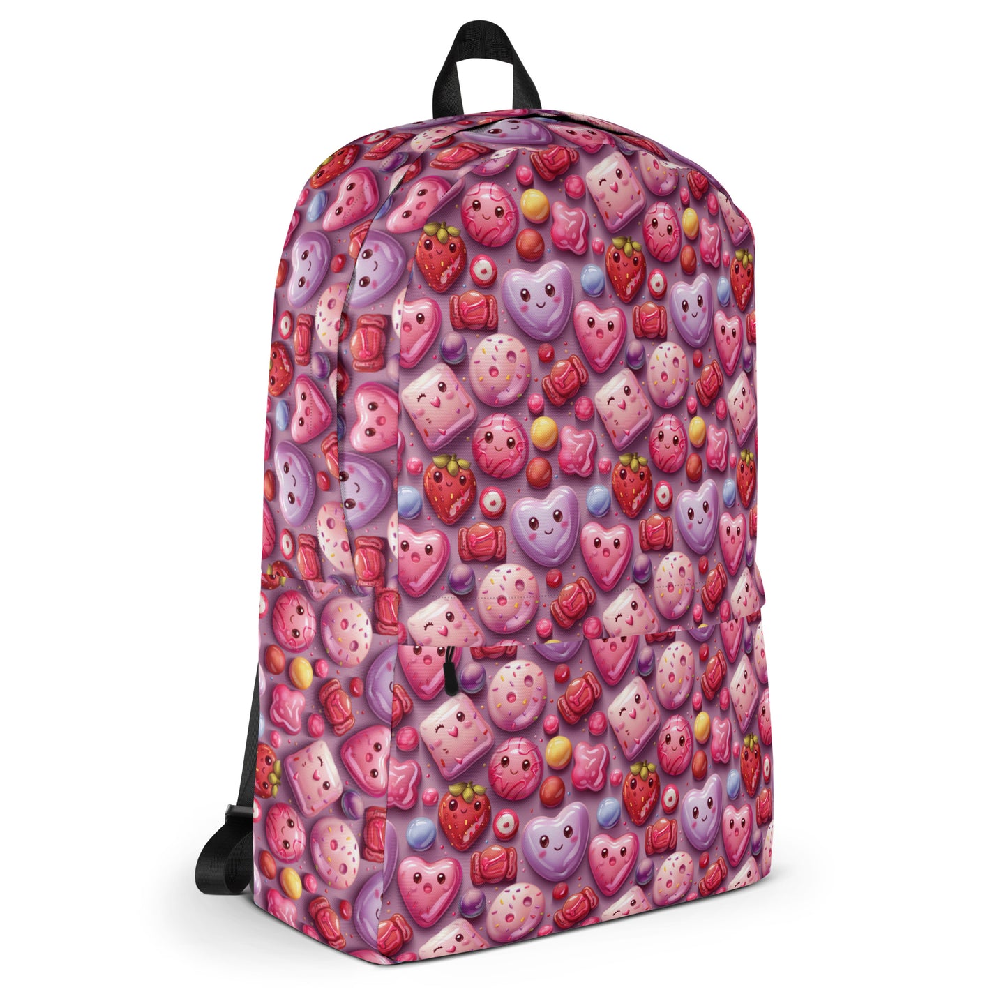 Sac à dos en forme de coeur rose