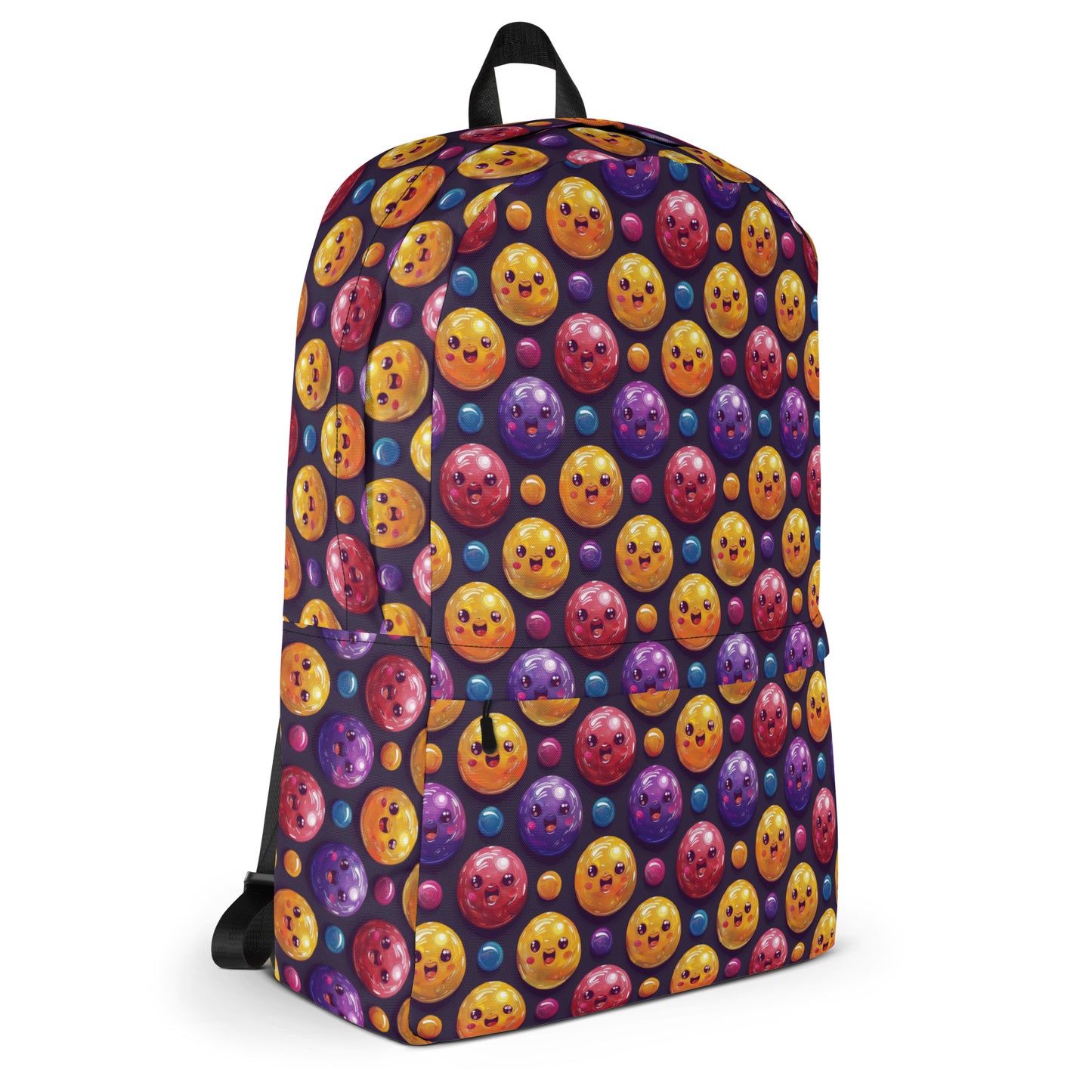 Sac à dos avec bonbons smiley violets