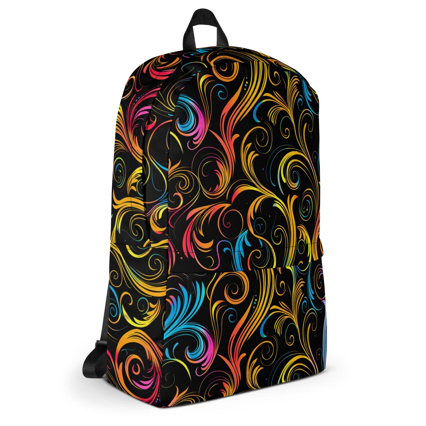 Colorful fiber swirls Backpack