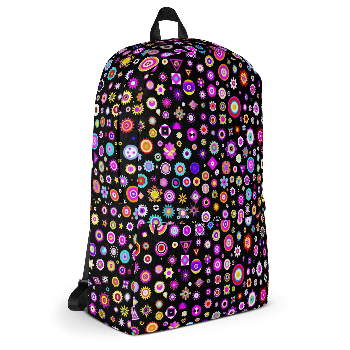 Colorful beads black Backpack