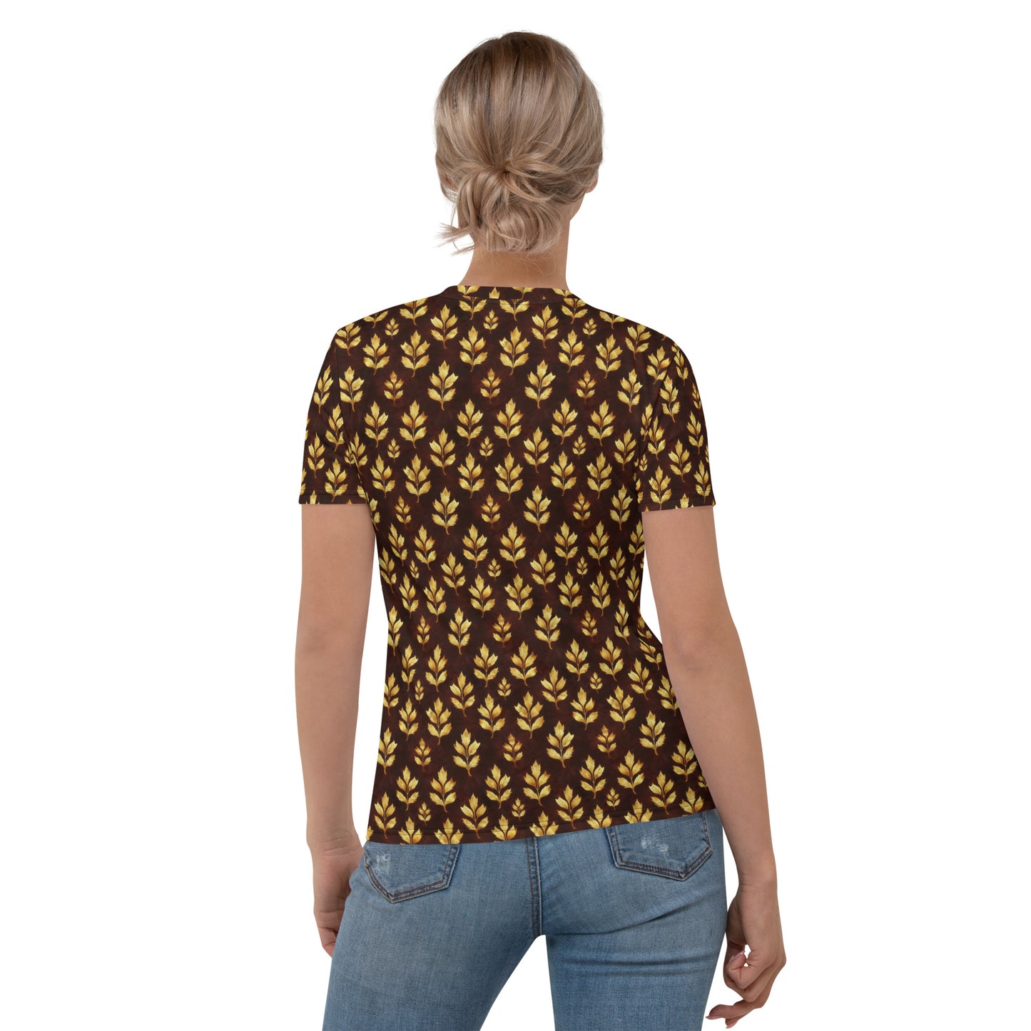 Golden earthy leaves Women's T-shirt