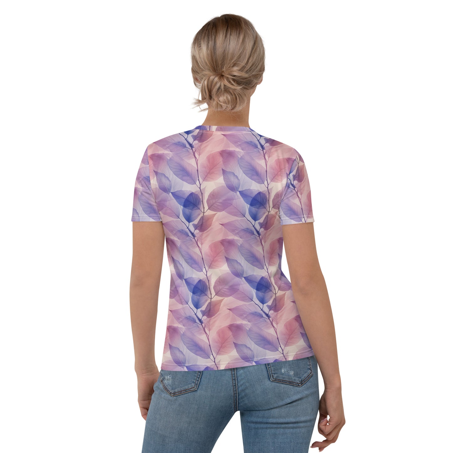 Purple pastel leaves Women's T-shirt