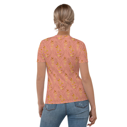 Golden foliage salmon Women's T-shirt