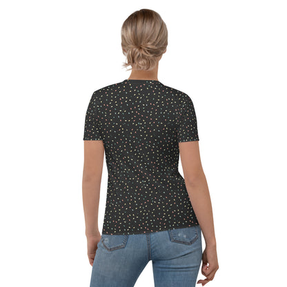 T-shirt Femme confettis noir