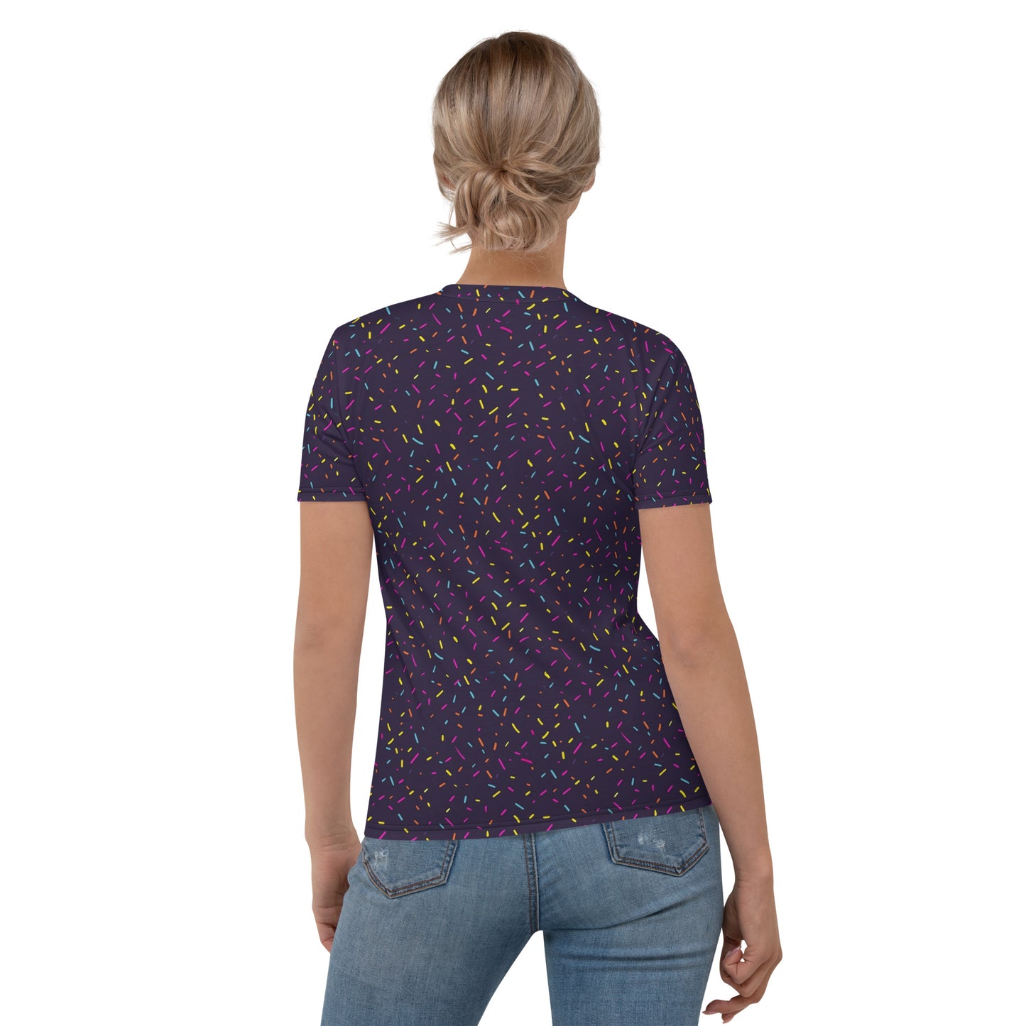 T-shirt Femme Confettis violet foncé