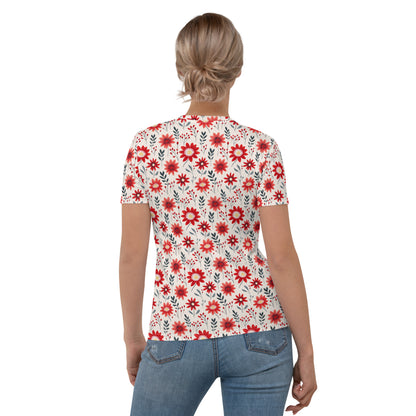 Red margherites Women's T-shirt