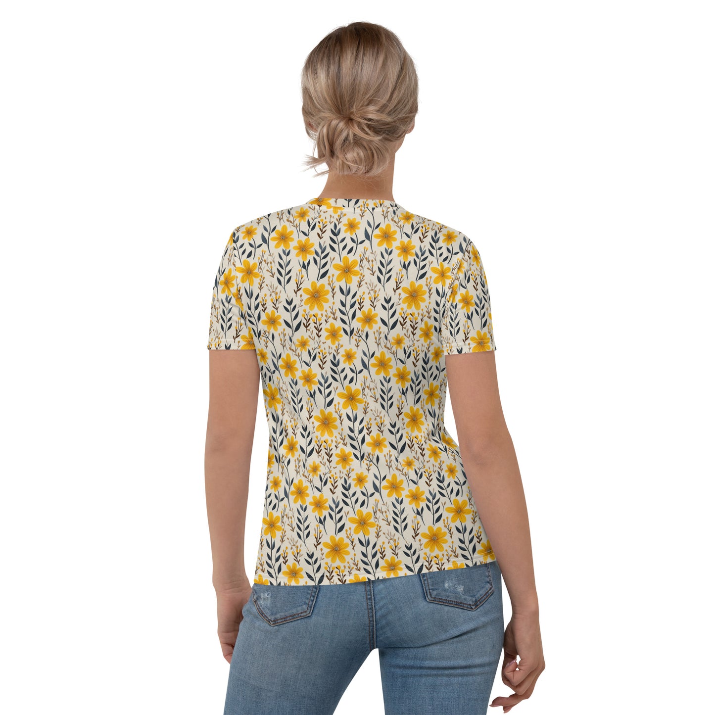 Yellow daisy and buds cream Women's T-shirt