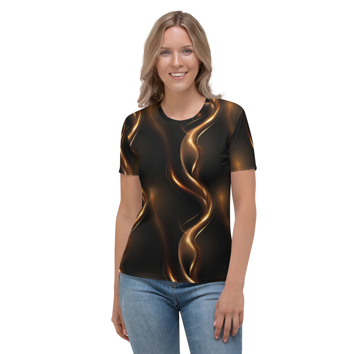 Golden streams black Women's T-shirt