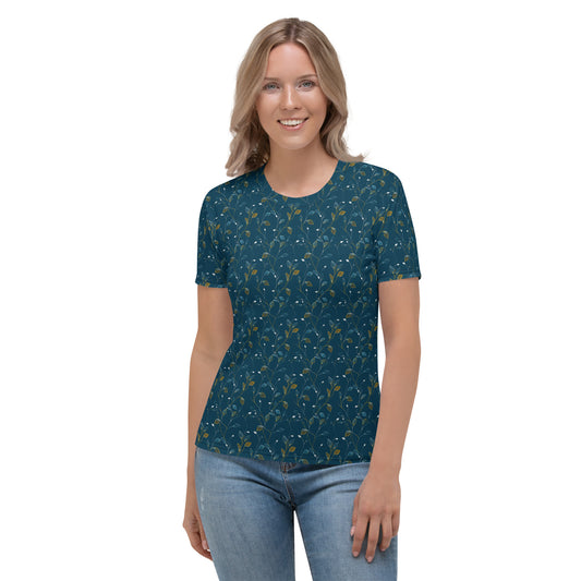 Feuilles de minuit T-shirt Femme