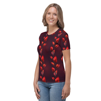 Scarlet flowers vines Women's T-shirt