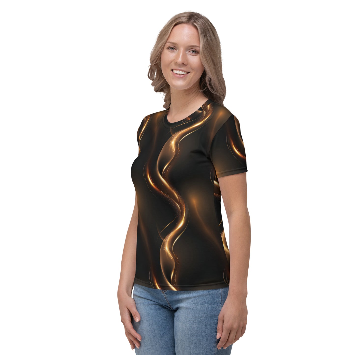 Golden streams black Women's T-shirt