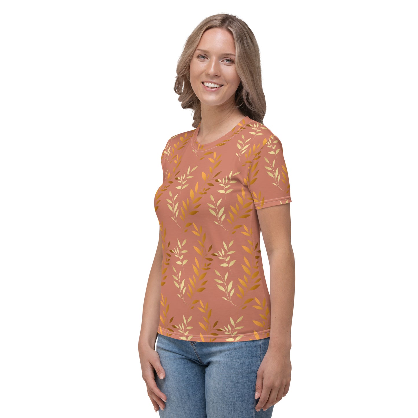 Golden leaves salmon Women's T-shirt