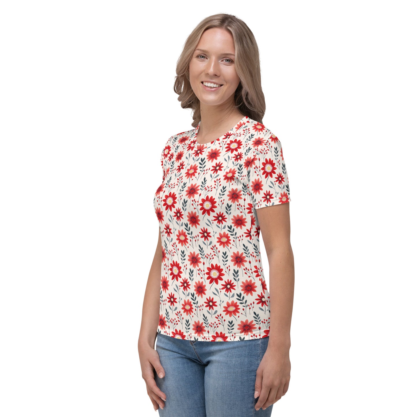 Red margherites Women's T-shirt