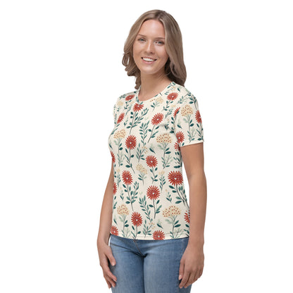 Warm wildflowers cream Women's T-shirt