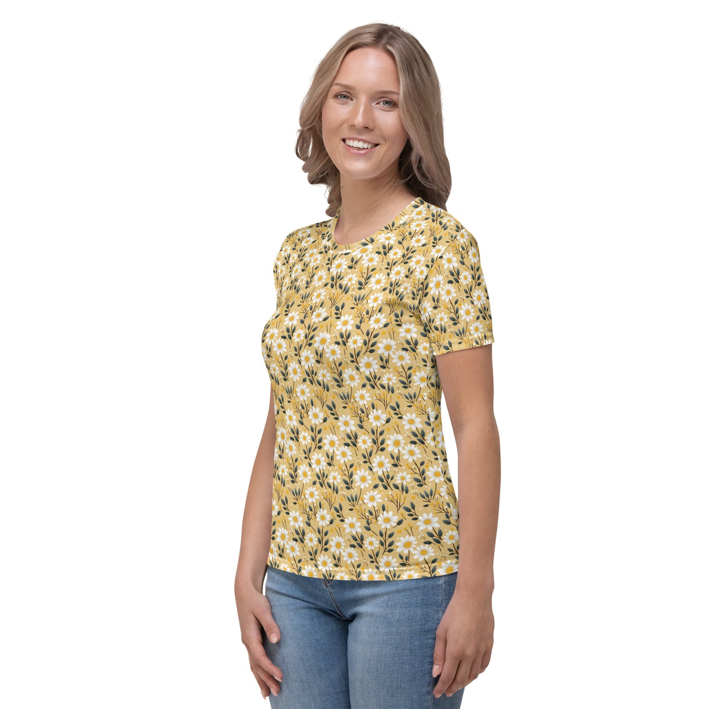 T-shirt Femme Daisy Meadow jaune