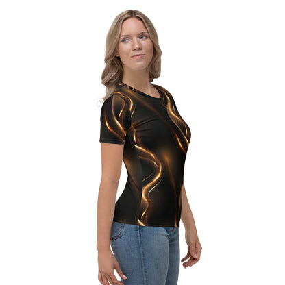 Golden streams black Women's T-shirt